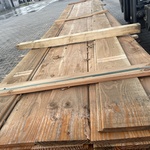 Ca. 72x Douglas wisselsponning/halfhoutsrabat, 18x190mm, lengte 500cm